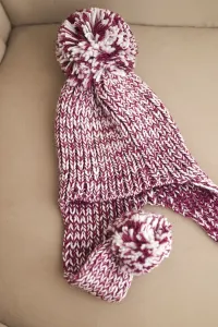 Kesi Dámska čiapka ušanka Emma K343 fialová