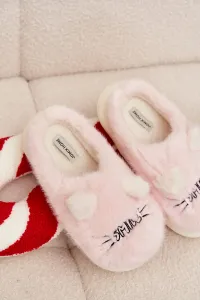 Dámske papuče Boto Furry Smile Pink