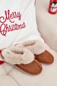Dámske papuče s kožušinou Camel Delissa