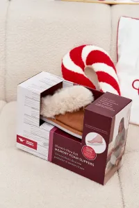 Dámske papuče s kožušinou Camel Delissa