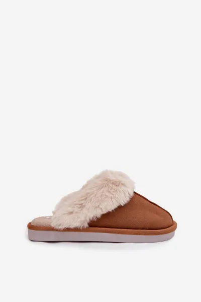 Dámske papuče s kožušinou Camel Carisse