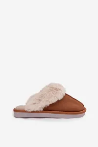 Dámske papuče s kožušinou Camel Carisse