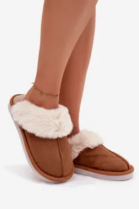Dámske papuče s kožušinou Camel Carisse