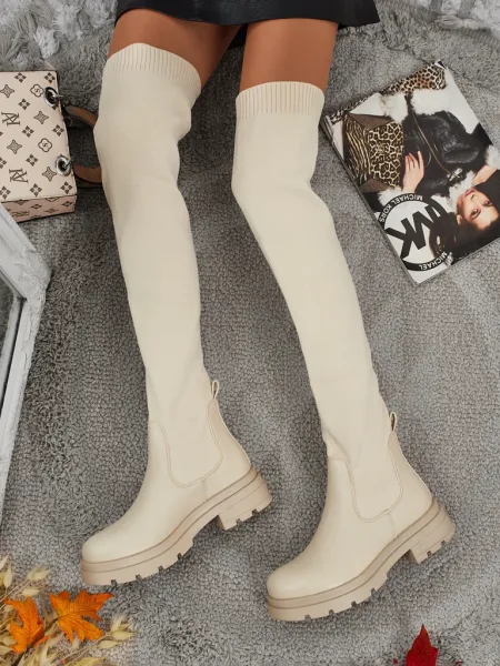 Dámske dlhé slip-on čižmy Resti Orlina