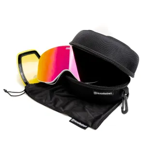 HORSEFEATHERS Okuliare na snowboard Edmond - white/mirror pink WHITE