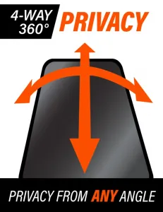 JP 4-Way Privacy 360° Tvrdené sklo, iPhone 15, čierne