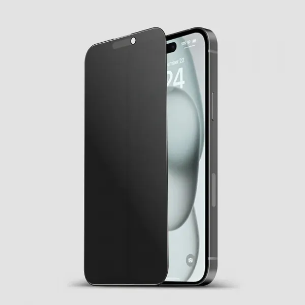 JP Matte Privacy Tvrdené sklo, iPhone 16, čierne