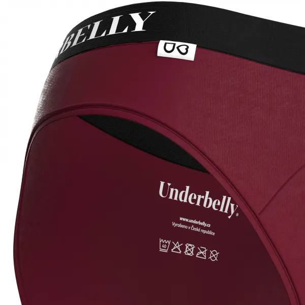 Menštruačné nohavičky Underbelly Univers červené (UNIVERS-BO-CE-2-PAD) M