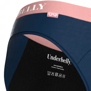 Menštruačné nohavičky Underbelly Univers modré (UNIVERS-MO-RU-3-PAD) M