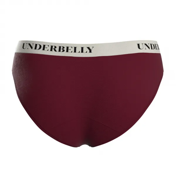 Menštruačné nohavičky Underbelly Univers červené (UNIVERS-BO-BI-2-MM) S