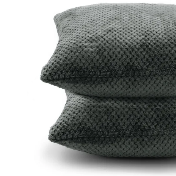 Obliečky na vankúše Decoking Xela tmavošedé 45x45 - 2 kusy, veľkosť 45x45*2