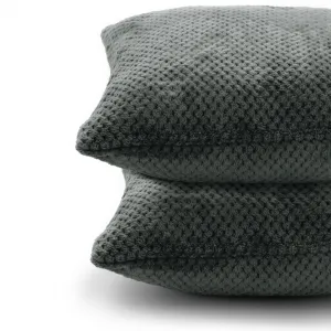 Obliečky na vankúše Decoking Xela tmavošedé 45x45 - 2 kusy, veľkosť 45x45*2