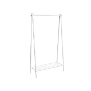 SONGMICS Vešiak na šaty Loft 153 cm biely
