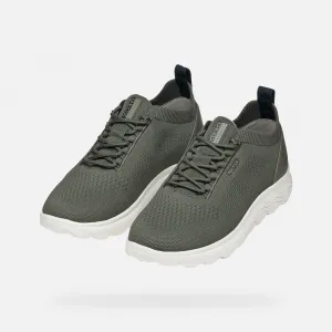 Dark green men's sneakers Geox Spherica - Men's