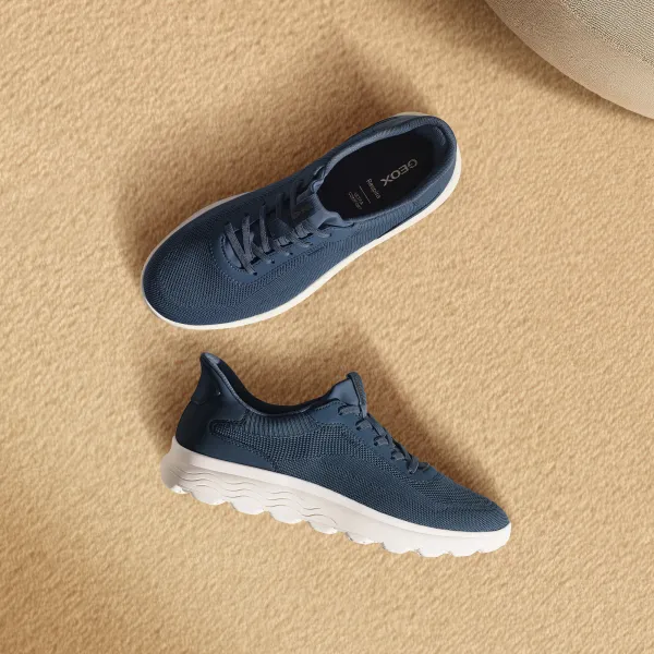 Dark blue women's sneakers Geox Spherica Plus - Women's