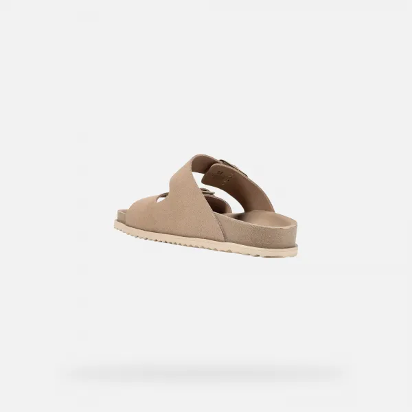 Beige women's slippers Geox Sandybett - Women's