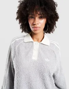 adidas Boucle Oversized Polo Crewneck W "Grey Two" (KS7791)