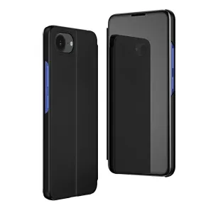 MG Clear View knižkové puzdro na iPhone 16e, čierne