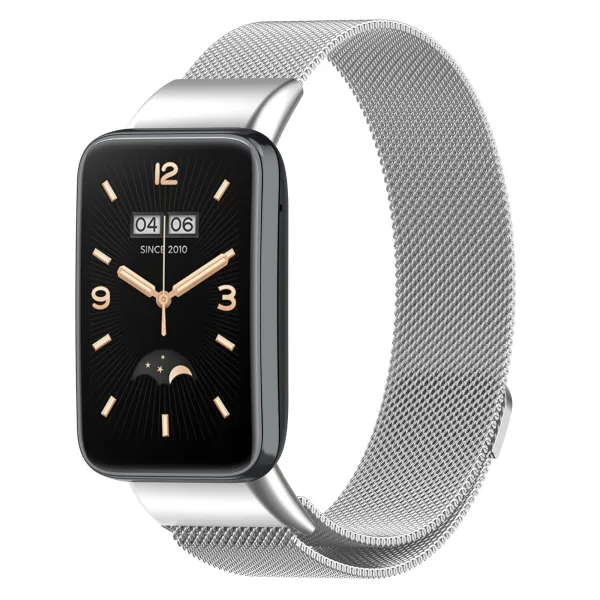 BStrap Milanese remienok na Xiaomi Mi Band 7 Pro, silver