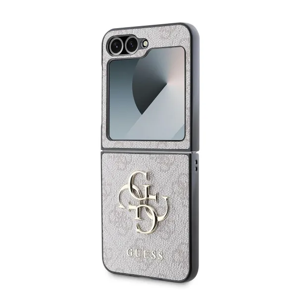 GUESS 4G METAL obal pre Samsung Galaxy Z Flip7 FE 5G / Flip6 5G PINK