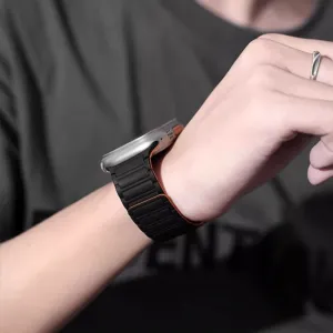 Tech-Protect Iconband Magnetic remienok na Apple Watch 42/44/45/49mm, black/orange