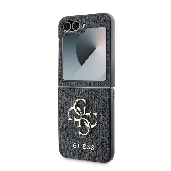 GUESS 4G METAL obal pre Samsung Galaxy Z Flip7 FE 5G / Flip6 5G GREY