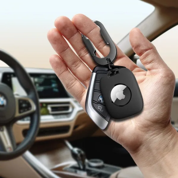 Tech-Protect Velar puzdro na Apple AirTag 1 / 2, čierne