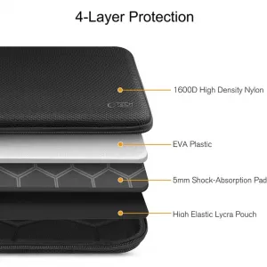 Tech-Protect Hard Pouch obal na notebook 15-16'', čierny