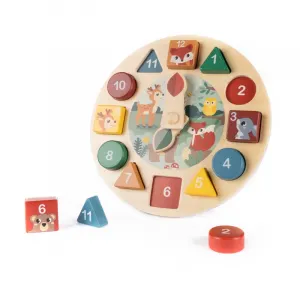 Zopa Wooden Clock aktivity hračka z dreva 1 ks