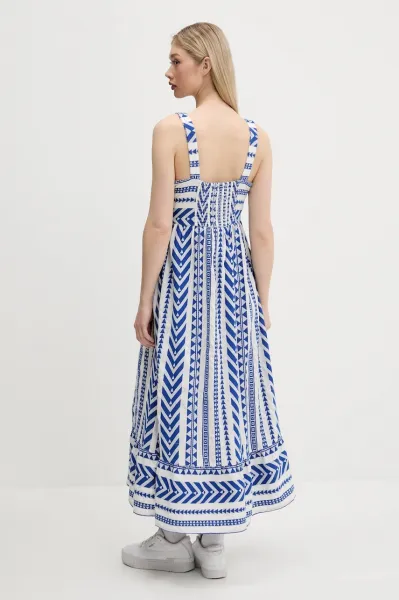 Šaty Superdry biela farba, maxi, áčkový strih, W8011872A-F1W