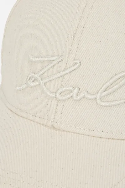 Šiltovka Karl Lagerfeld K/SIGNATURE biela farba, jednofarebná, A1W33069