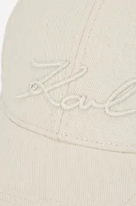 Šiltovka Karl Lagerfeld K/SIGNATURE biela farba, jednofarebná, A1W33069