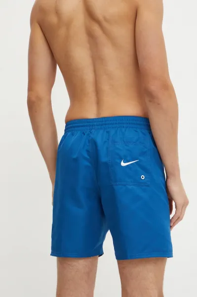 Plavkové šortky Nike Big Block tmavomodrá farba, NESSE521