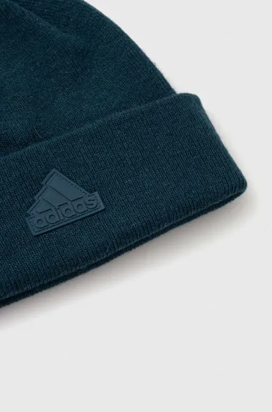 Vlnená čiapka adidas Performance zelená farba, vlnená