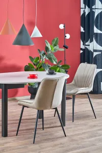 HALMAR Rozkládací jídelní stůl Ringo 102/142 cm kašmírový/černý