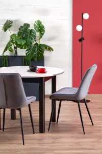 HALMAR Rozkládací jídelní stůl Ringo 102/142 cm kašmírový/černý