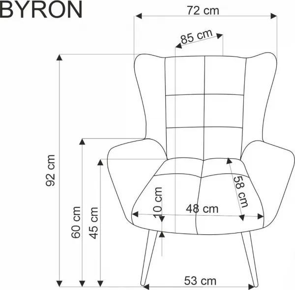 Kreslo BYRON Halmar