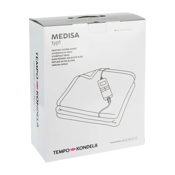 Elektrická vyhrievacia deka MEDISA, tmavosivá
