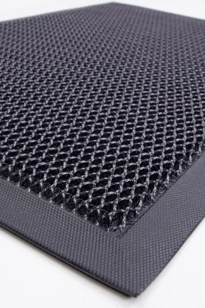 Rohožka Net 3D sivá / čierna