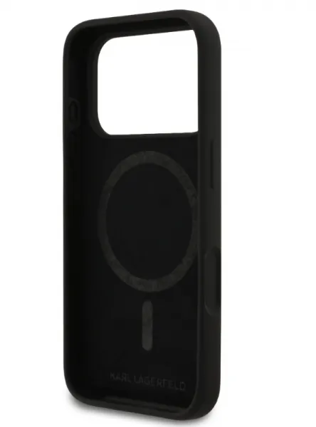 Karl Lagerfeld Kryt s MagSafe pre Apple iPhone 17 Pro, Karl Lagerfeld, Čierny