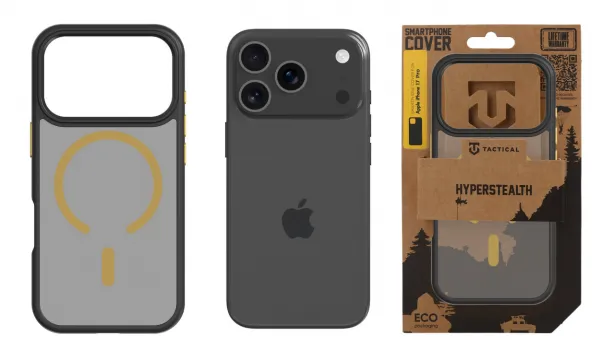MagForce Hyperstealth kryt pre Apple iPhone 17 Pro, Čierno Žltý, Tactical