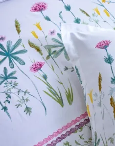 Posteľná bavlnená bielizeň Júlia zn. Colombine®, potlač herbár