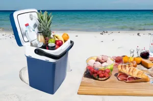 PrenosnáturistickáchladničkaUSB29lmodrásdisplejom