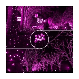 RužovéLEDdekoratívnesvetlá-vnútorné100LED/8m