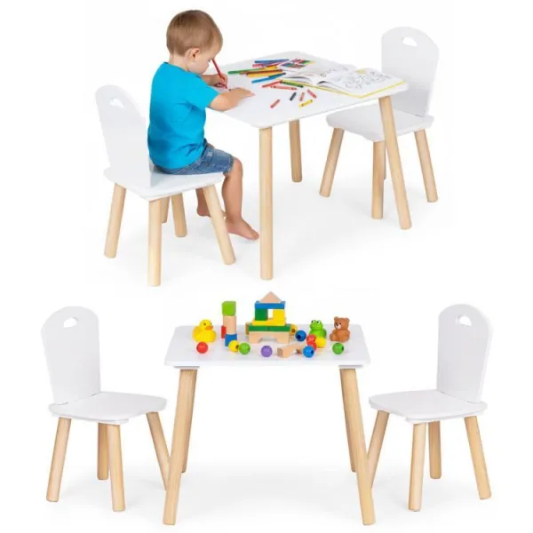 ECOTOYS Sada dětského nábytku Bedry bílá