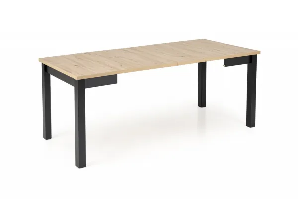 HALMAR Rozkladací jedálenský stôl Qubik 80/200 cm dub artisan/čierny