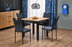 HALMAR Rozkladací jedálenský stôl Qubik 80/200 cm dub artisan/čierny