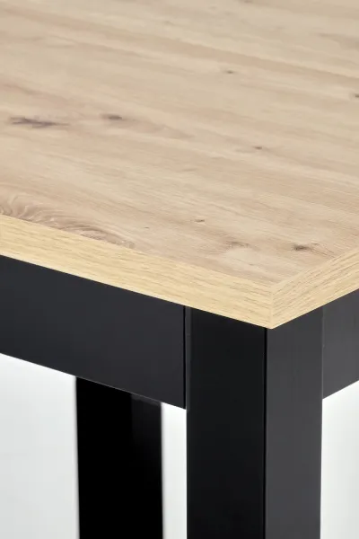 HALMAR Rozkladací jedálenský stôl Qubik 80/200 cm dub artisan/čierny