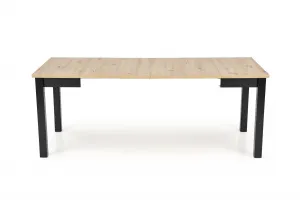 HALMAR Rozkladací jedálenský stôl Qubik 80/200 cm dub artisan/čierny