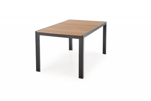 HALMAR Záhradný stôl Fierro 150 cm hnedý/čierny